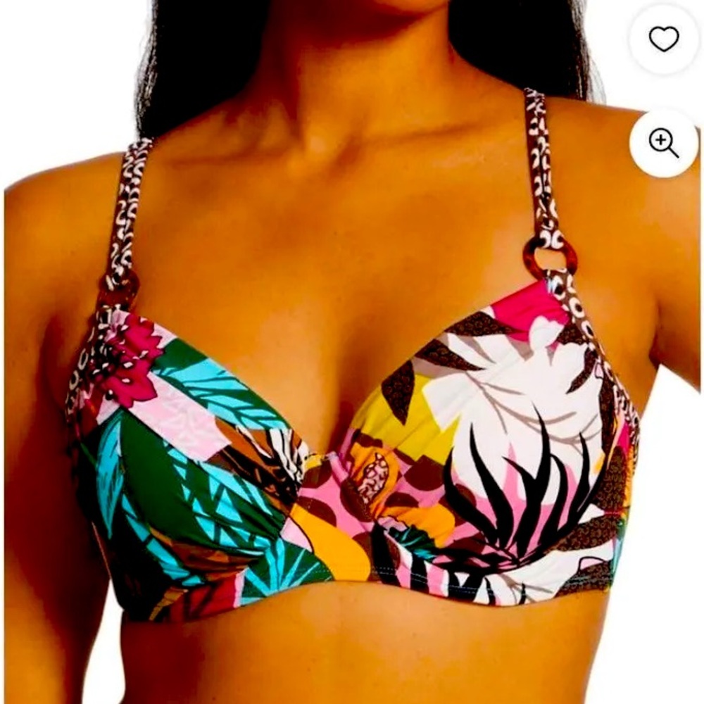 Bleu Rod Beattie Run Wild OTS Underwire Bra Sized D Cup Swim Top
